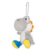 Super Mario Bros. Silver Yoshi 5-Inch Plush Key Chain